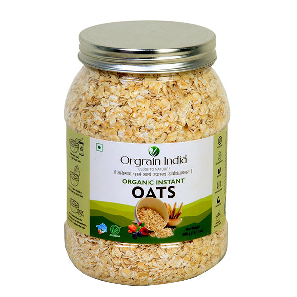 Orgrain India Organic Instant Oats 400g