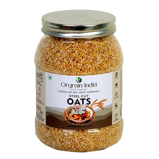 Orgrain India Organic Steel Cut Oats 650g