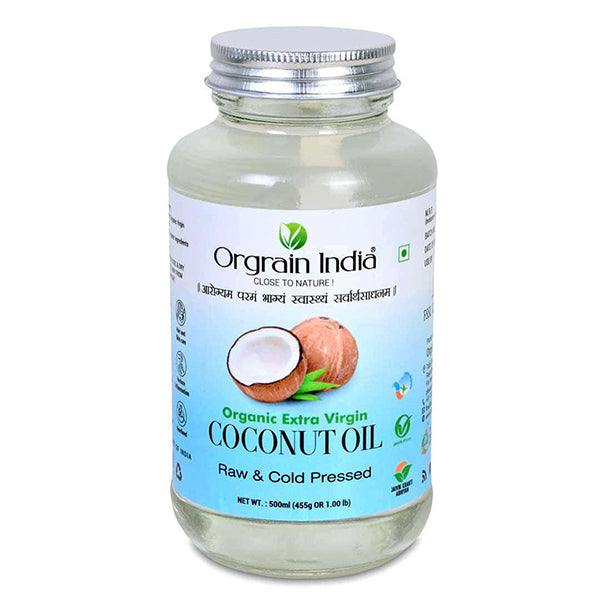 Orgrain India Certified Organic Raw Cold Pressed Extra Virgin Coconut Oil