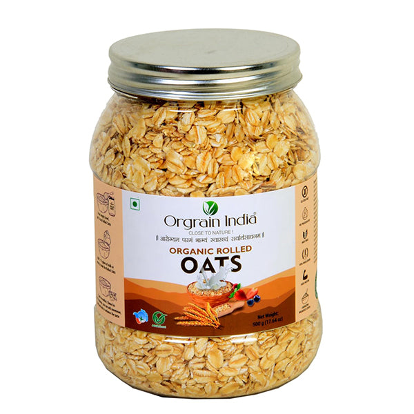 Orgrain India Organic Rolled Oats 500g