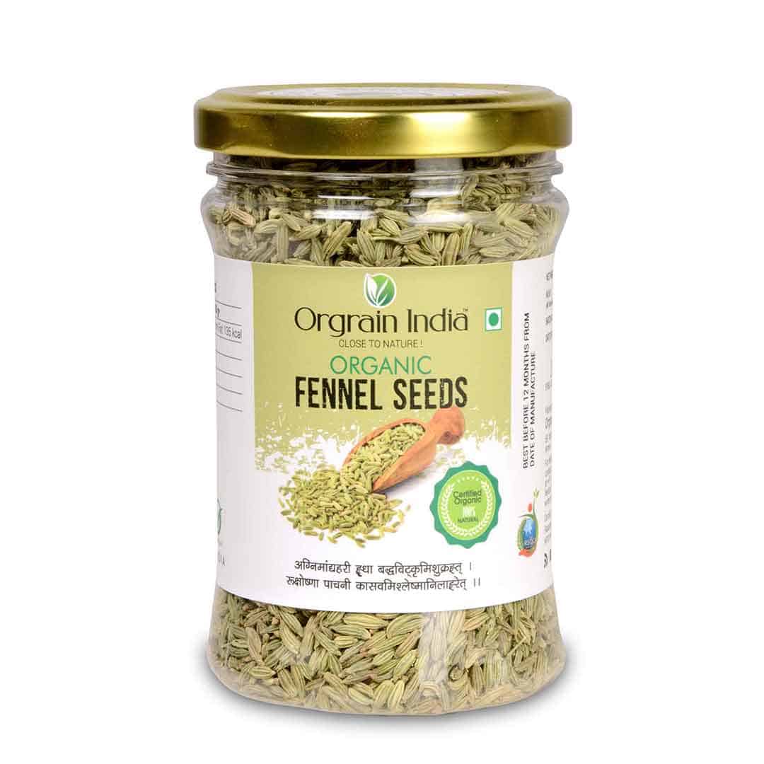 Organic Fennel Seeds 120g
