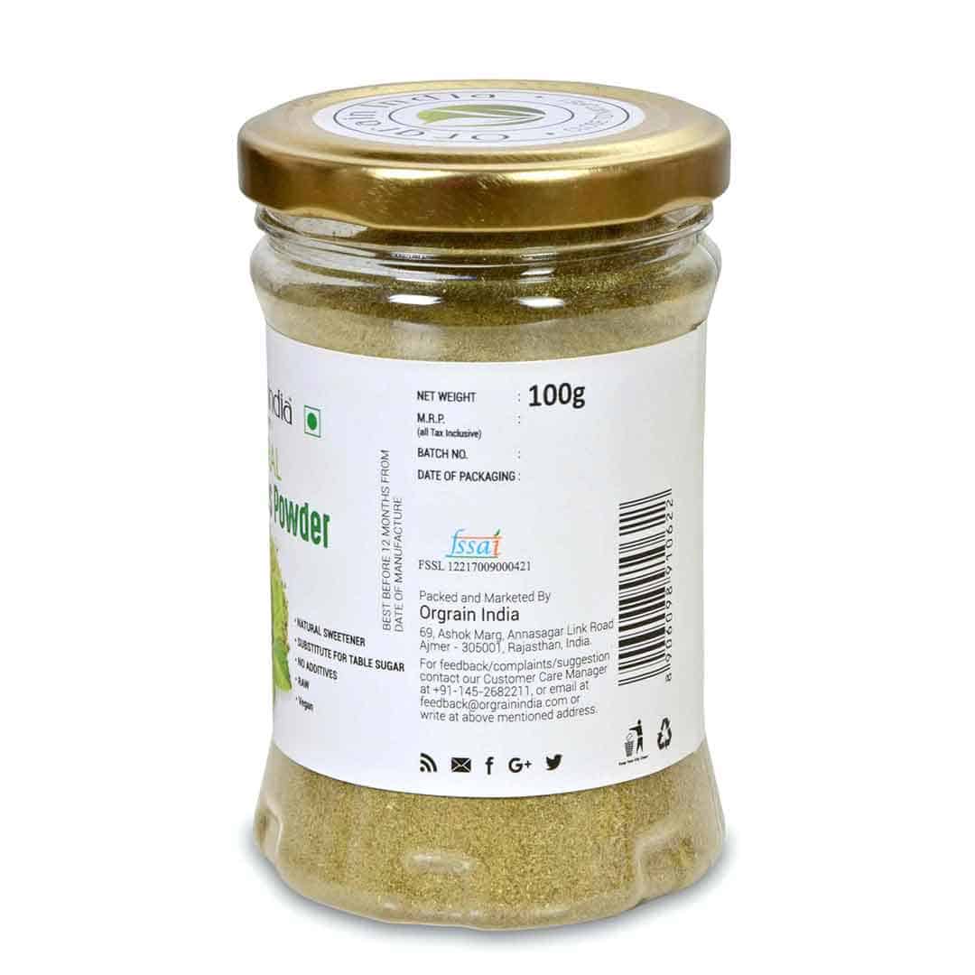 Organic Stevia Leaves Powder 100g