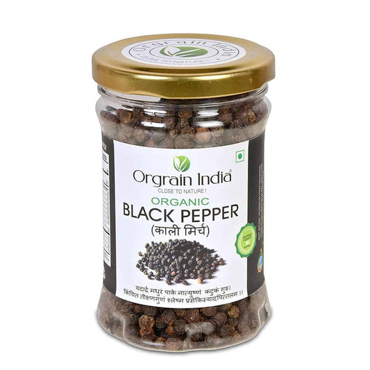 Organic Black Pepper (Kali Mirch) Whole 120g