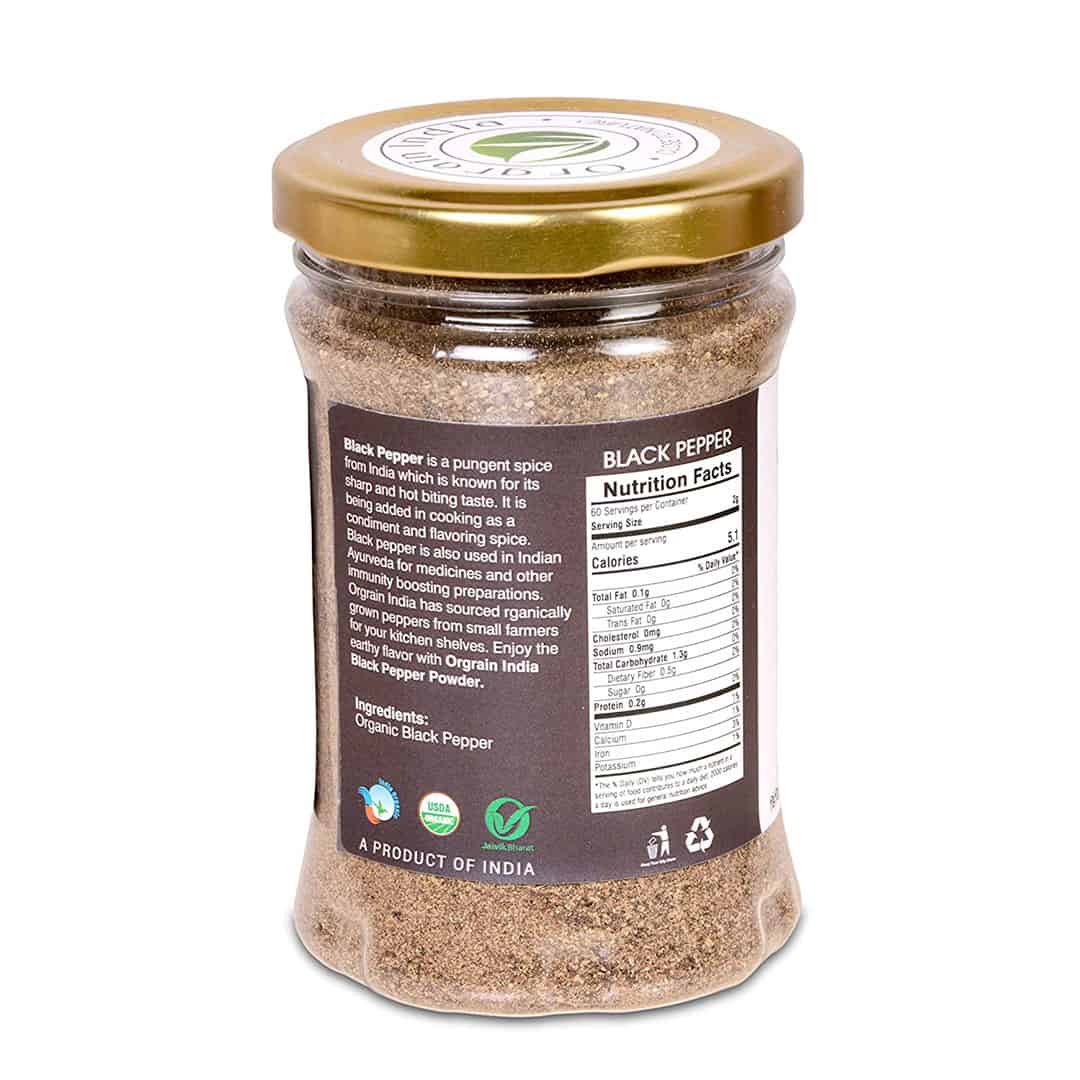 Organic Black Pepper (Kali Mirch) Powder 150g