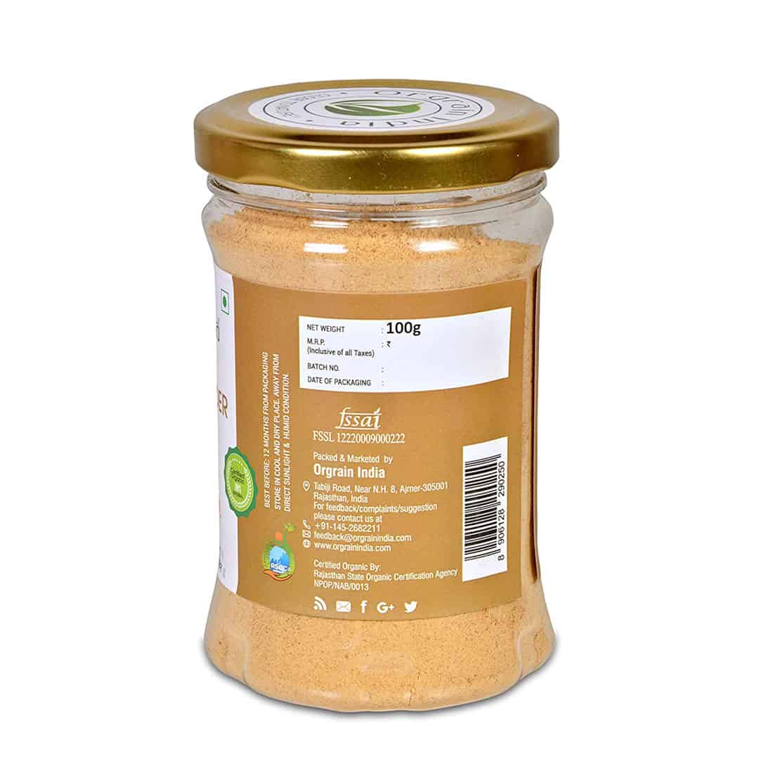 Organic Ginger Root (Sonth) Powder 100g
