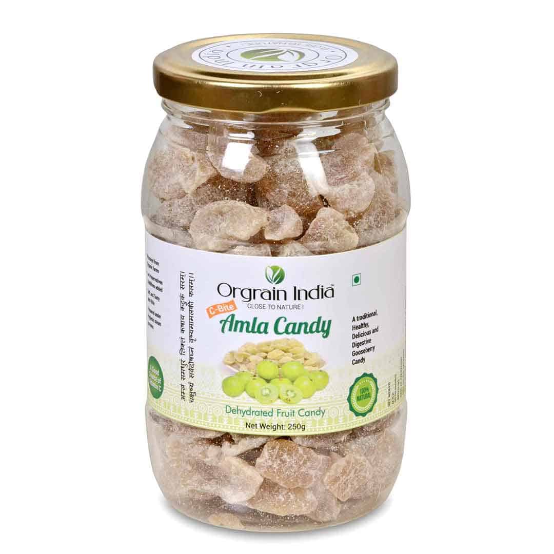 Orgrain India Certified Organic Amla Candy – 250 gms – Orgrain India