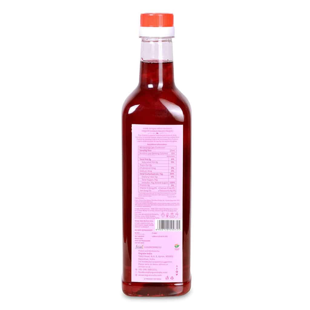 Organic Rose Syrup Best Pushkar Raj Gulab Sharbat 1000ml off