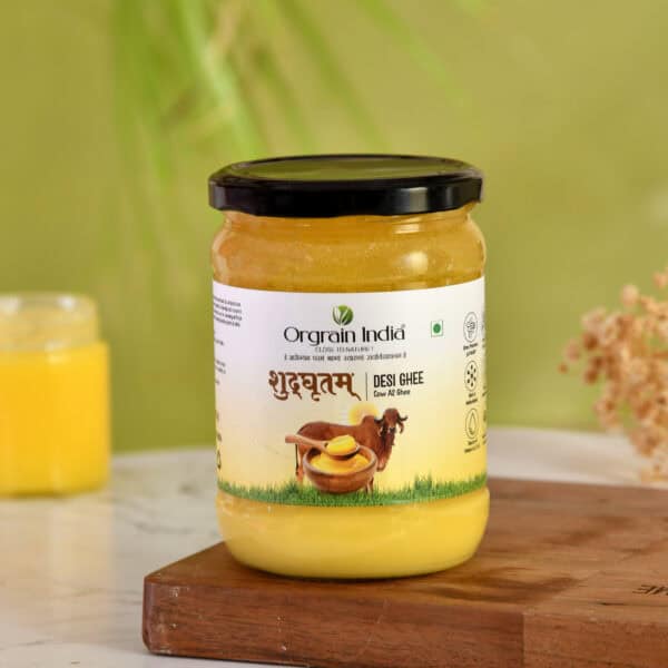 Orgrain India शुद्धघृतम् A2 Desi Cow Ghee | Traditional Bilona Method A2 Desi Cow Ghee | Pure and Healthy Desi Cow Ghee - Image 5